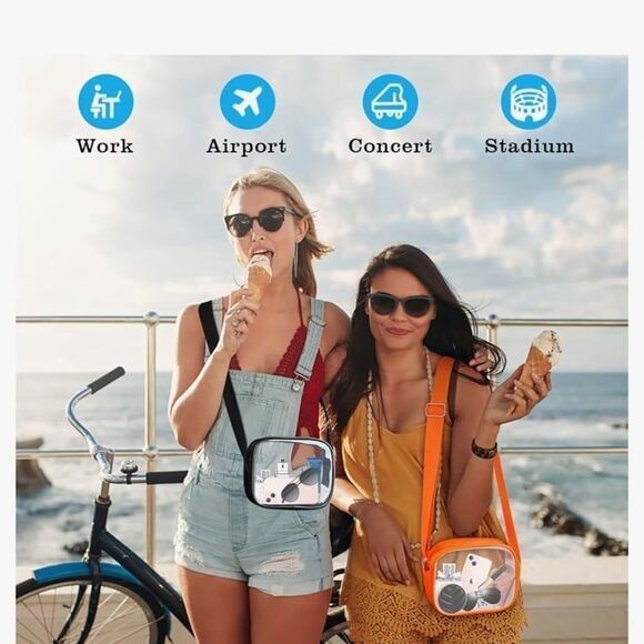 KETIEE Clear Crossbody Bag, Stadium Approved Clear Purse Bag for Concerts Sports - Picture 6 of 8